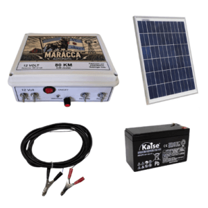 Electrificador Maracca 80km Panel Solar Y Bateria