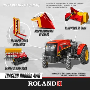 Alternative view of Tractor Roland H060C 4wd